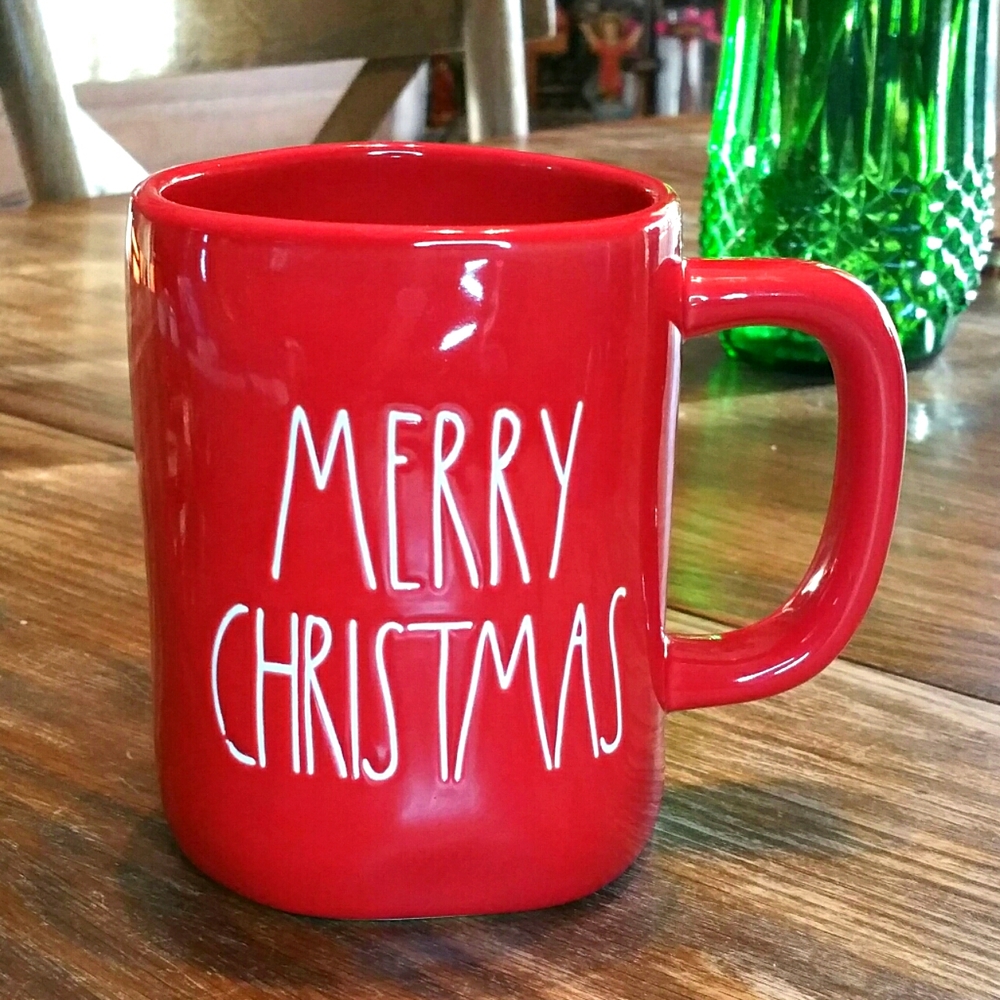 Rae Dunn Red Merry Christmas Mug